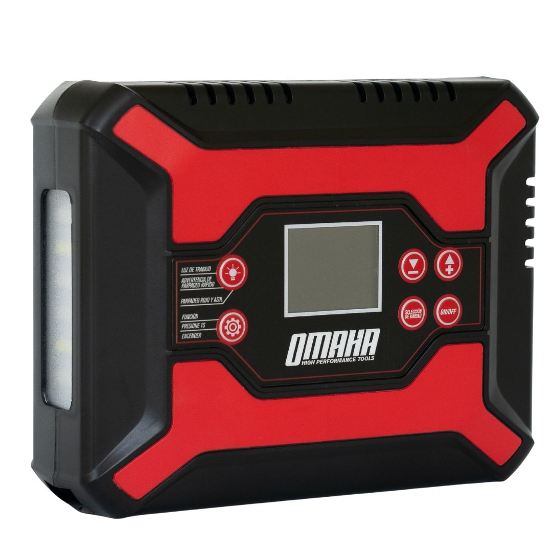 Arrancador e Inflador Portátil 12000mAh 14,8V - Omaha 2