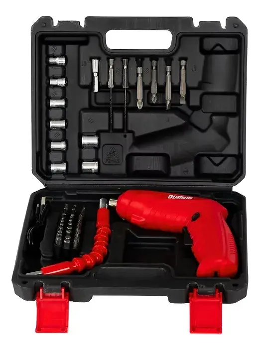 Atornillador Inalámbrico USB-C + Kit 48 Piezas 1/4" - Omaha
