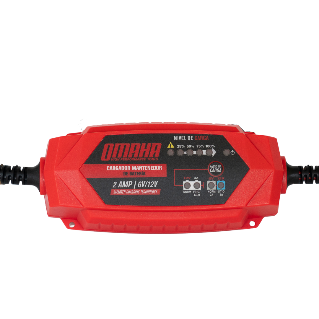 Cargador/Mantenedor de Batería 6/12V 2A 40W - Omaha