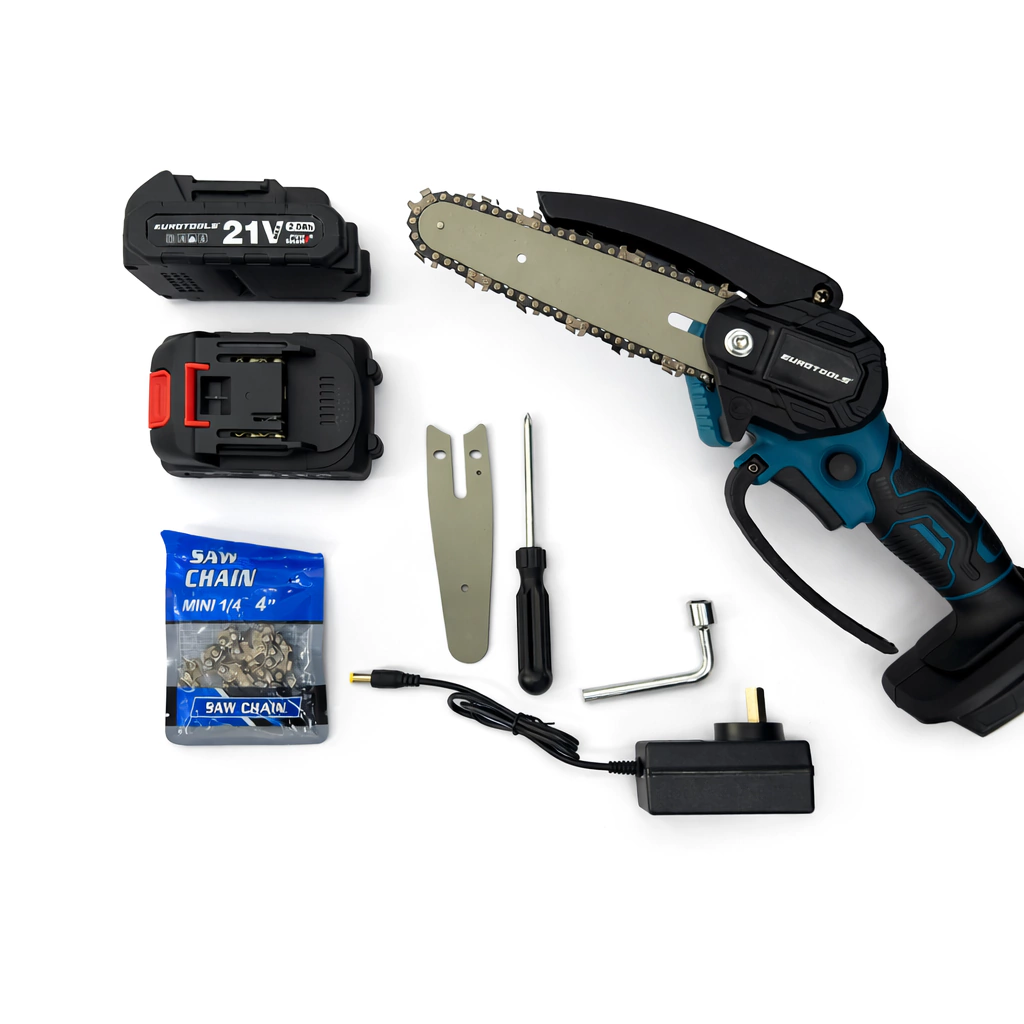 Mini Motosierra 2 baterías - Eurotools
