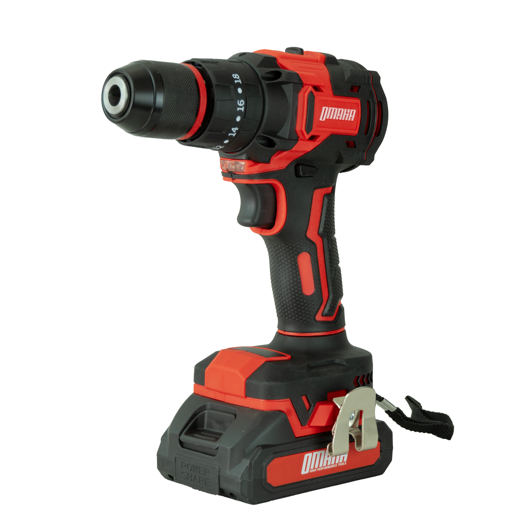 Taladro Percutor Brushless 20V 10 mm + 2 Baterías y Maletín - Omaha 2
